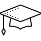 Graduation cap icon